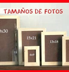 tamaños de fotos
