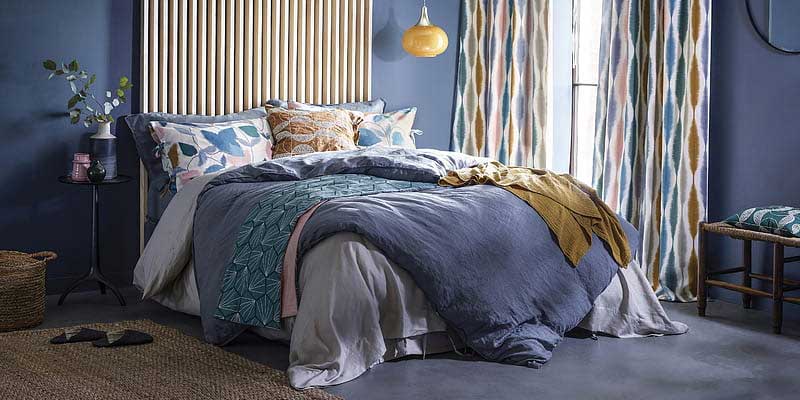 azul índigo para o quarto de dormir