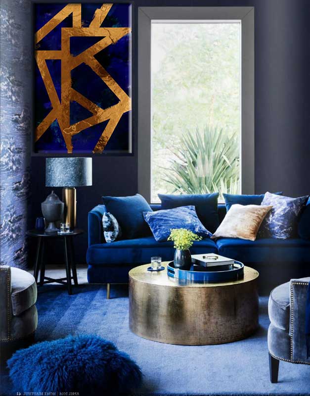 Mobiliário azul índigo
Sofás e poltronas de índigo