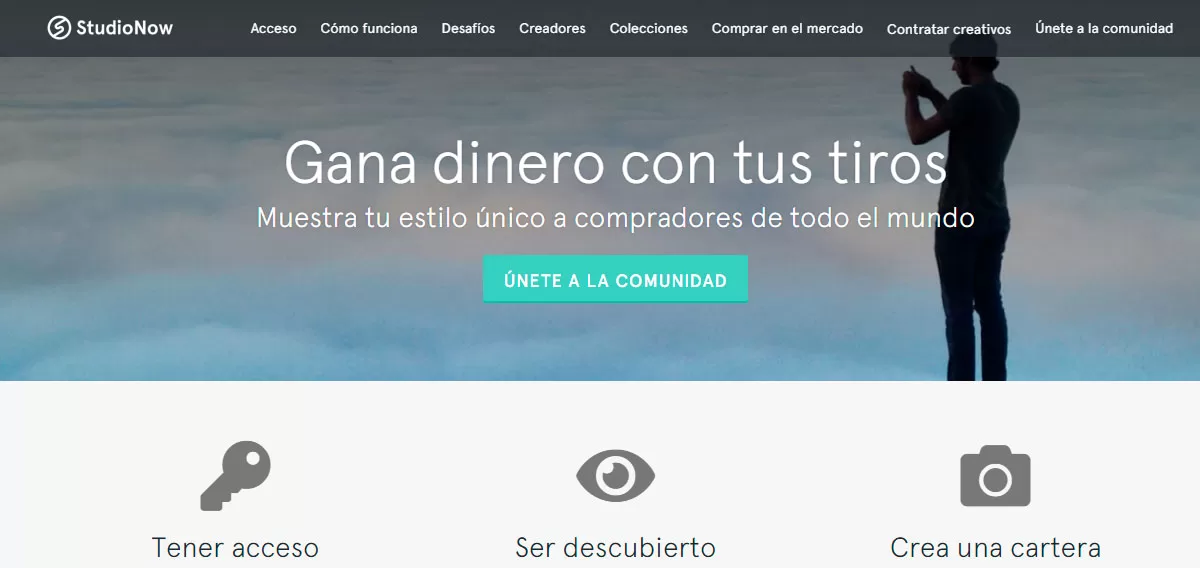 Snapwire app para vender fotos en internet
