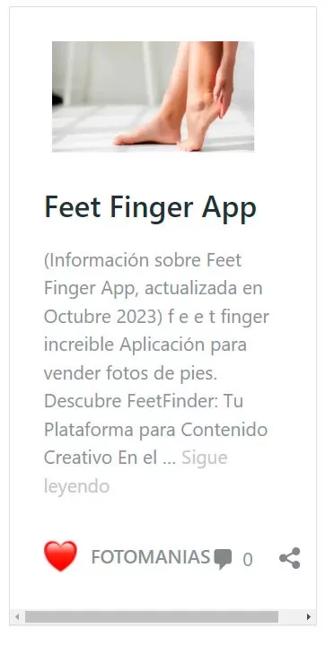 Feet Finder App- app para vender fotos íntimas y ganar dinero-