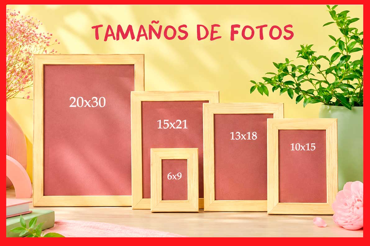 Tamaños de fotos de medidas estándar para impresión más comunes en todos los países del mundo.