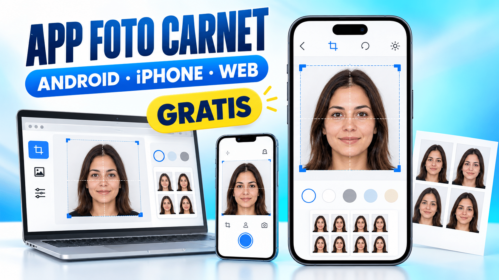 Apps para hacer fotos carnet gratis en Android y iPhone